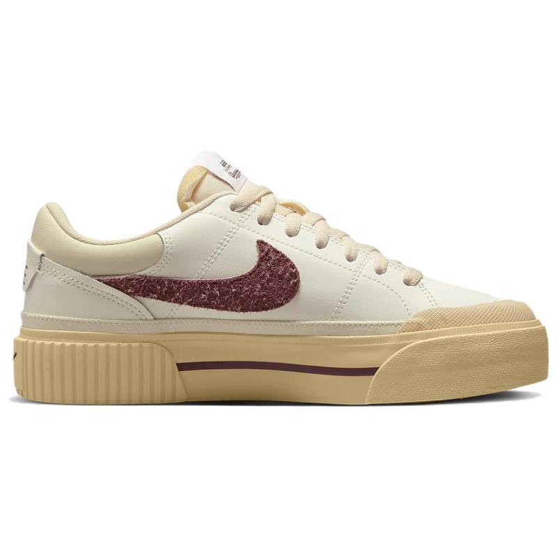 Nike Court Legacy Lift 'Sail Dark Beetroot' Women's  Sneakers  DZ4766-133