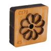 Leather Cutting Mold with   Wood Base Flower Shape Punching Die for Making Keychain Bag Decoration