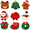 Elk Embroidery Patch Christmas Day Decoration Computer Embroidery Label Snowman Gift Patch Sticker Christmas Stamp Boy Ironing