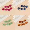 10pcs Resin Flower Pendant Ornament Hollow Flower Charm Beads Jewelry DIY Supplies for Keychain Hanging Pendant Making