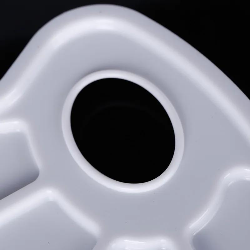 New 1PC Gouache Oval Palette Children's Painting Plastic Paint Foot Palettes DIY Tool Graffiti Art Supplies for Artist