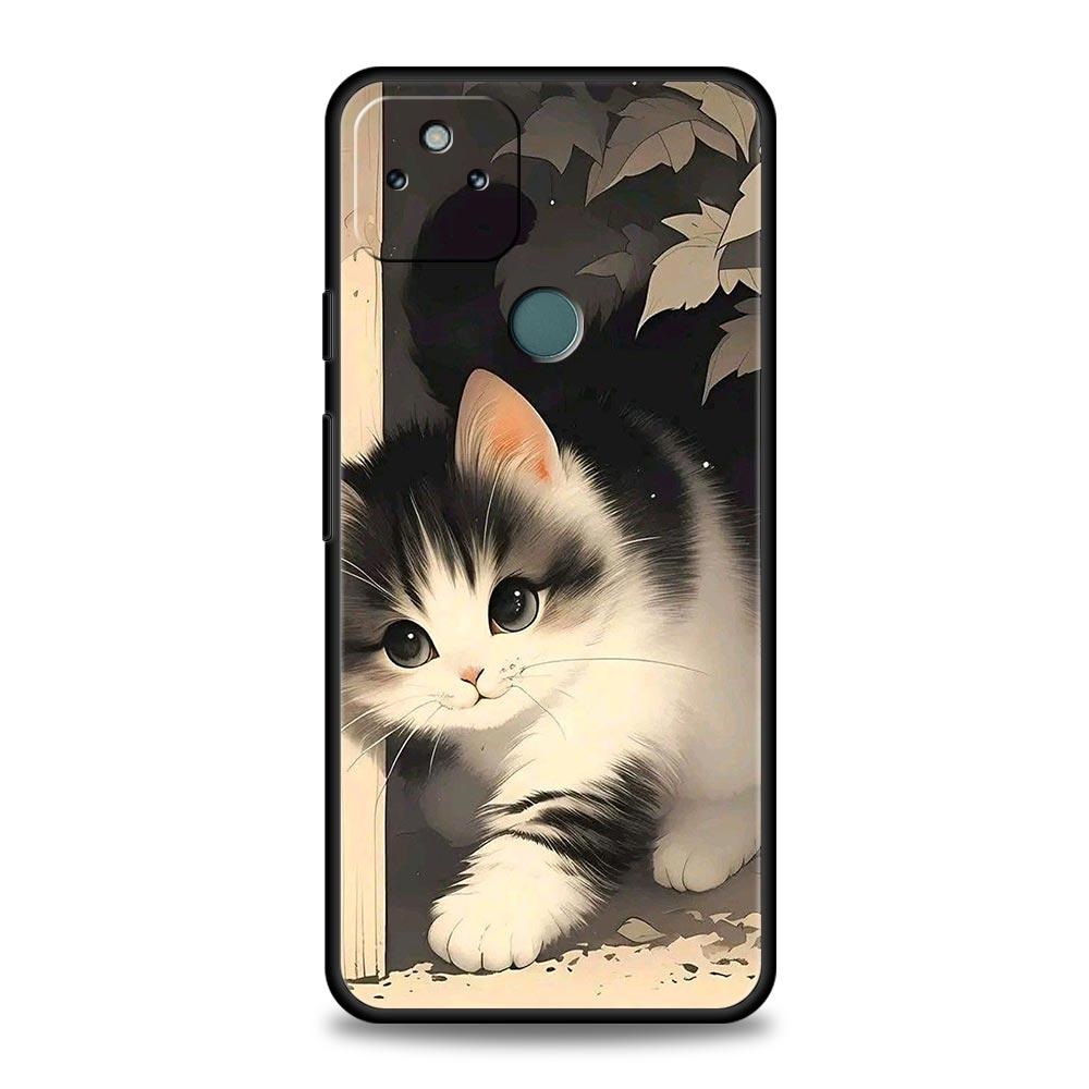 Colorful Cat Design Phone Case Cover for Google Pixel 10 9 8 7 6 9A 8A 7A 6A Pro Shockproof Soft TPU 9 Pro XL Shell Capas Fundas