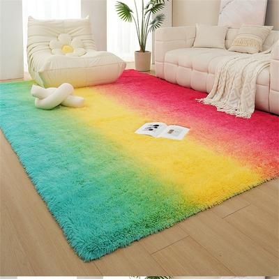 Plush Area Rug Bedroom Carpet Super Soft Foot Bedside Mat Fuzzy Children Carpet Prayer Rugs Living Room Rug Room Decoration
