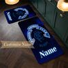 rangers fc (1) Customize Name Flannel Kitchen Mat Soft Non-Slip Kitchen Floor Runner Rug for Home Kitchen Decor