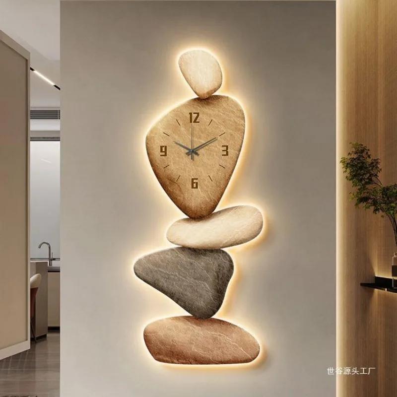 Living Room Wall Clock Decor Light Luxury Unique Wall Clock Large Modern Design Silent Aesthetics Reloj De Pared Wall Decor
