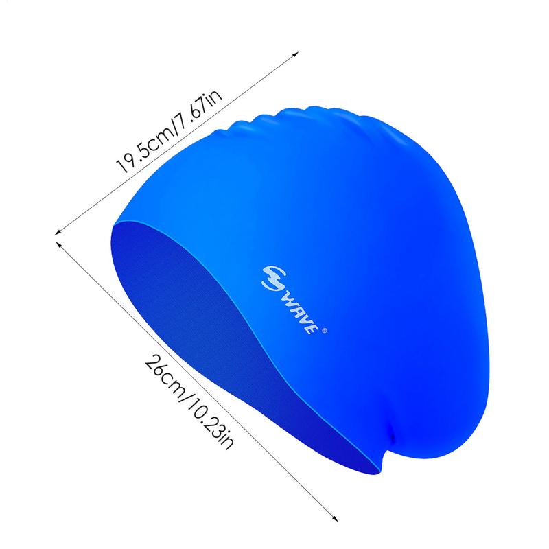 Silicone SwimmingCaps Oversized Long Hair SwimmingCaps Waterproof SwimCap With Ear Protect Diving Bathing Hats Pool