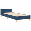 Bed Frame with Headboard Blue 80 x 200 cm Fabric