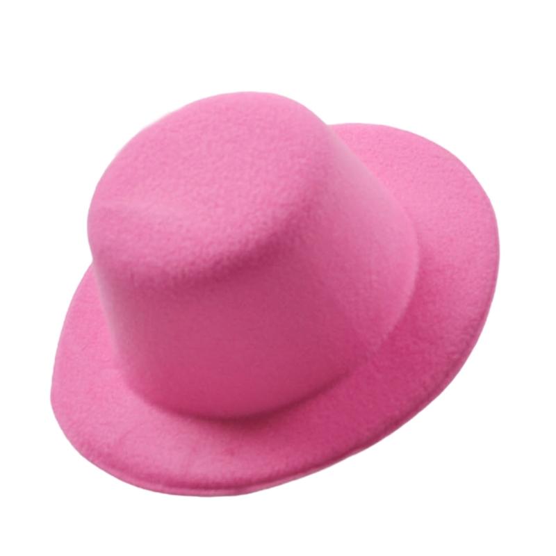 Womens Felt Fascinator Hat DIY Round Solid Color Small Plush Hat Hair Decor Wedding Bridal Cocktail Headwear Fasciantor Base