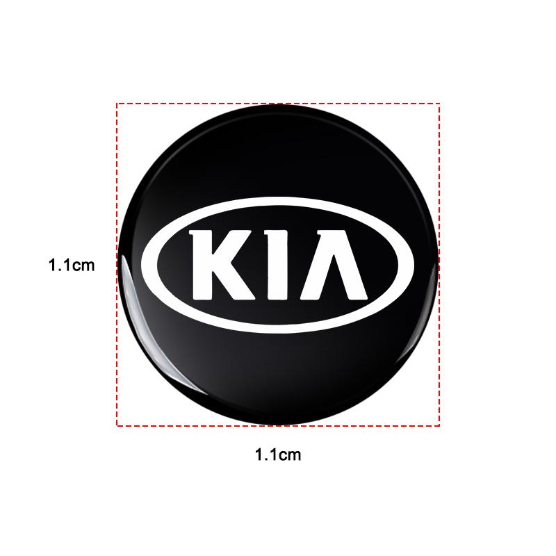 2/5/10Pcs 14mm Fashion Car Remote Key Fob Emblem Badge Radio button Sticker Accessories For KIA Cerato Sportage R K2 K3 K5 Sorento Sportage R Rio Soul