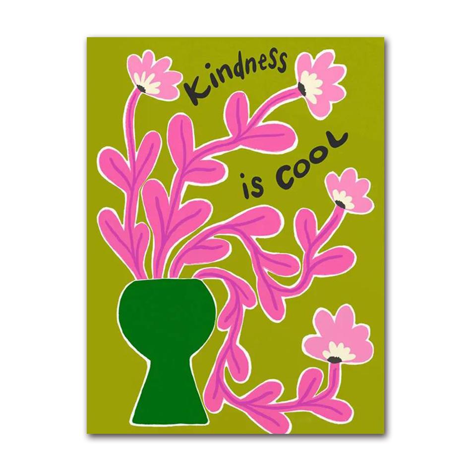 Nordic Posters and Prints for Room Decoration, Wall Photos, Colorful Flower, Rainbow, Cup, Lady Leopard, Canvas Painting
