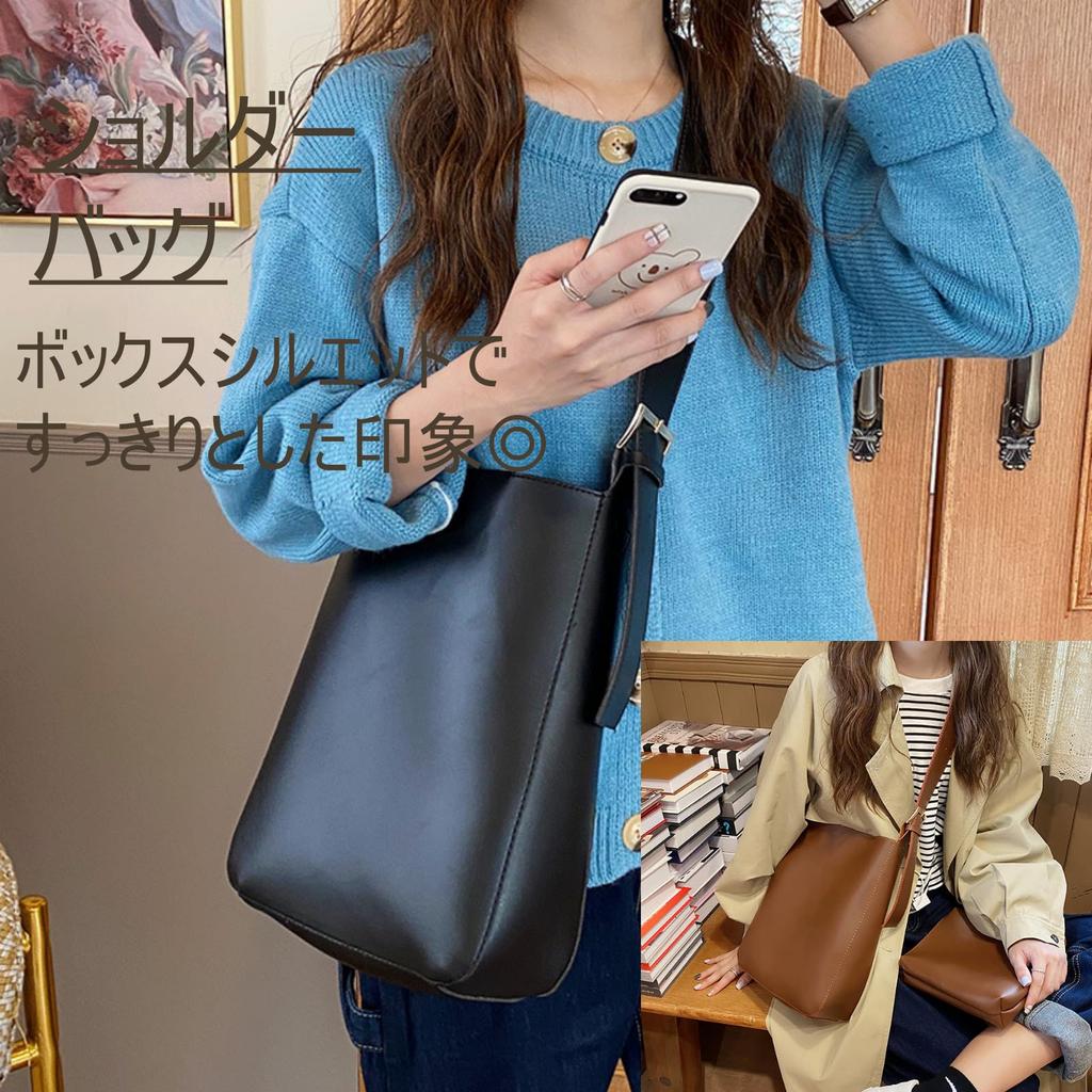 Nibunnoichi Style Crossbody Shoulder with Stylish Storage for [1/2style] Bag, Lightweight, Pouch, Commuting, Women's (Camel)