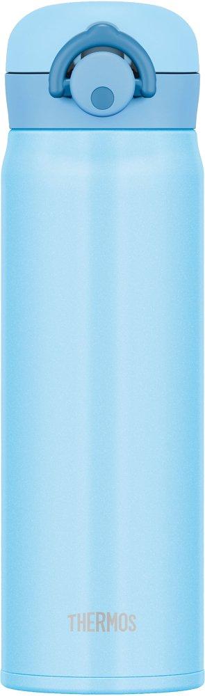 Thermos Vacuum Insulated Portable Mug Open 500ml Light Blue LB [One-Touch Type] JNR-500
