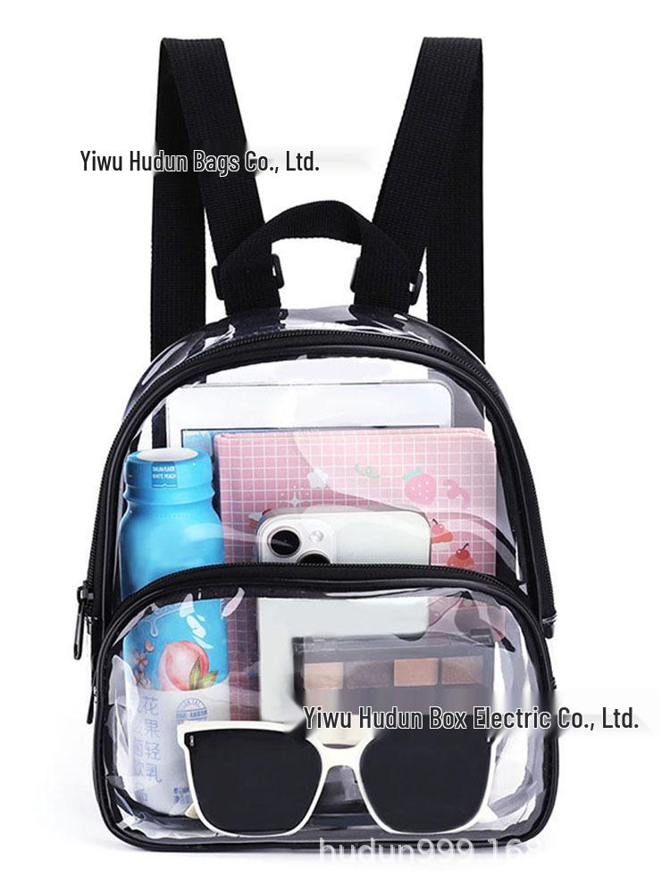 2023 Mini Transparent Jelly PVC Backpack - Waterproof, Summer-Ready Student Bookbag