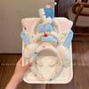 Korean-Style Plush Cat Ear Headband for Women - 2025 Trend, High Skull Top, Perfect for Face Washing and Hair Styling