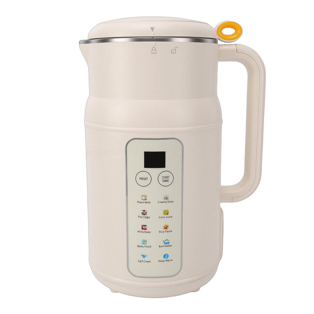 800ml Nussmilchbereiter Mixer Wasserdicht Leise Automatische Sojamilchmaschine mit Smart-Timer für Hausgemachtes