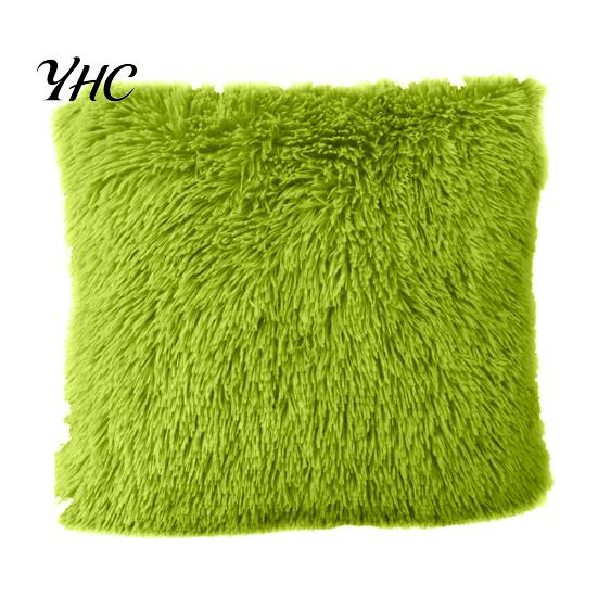 Warm Soft Fluffy Throw Pillow Case Cover Cushion Home Bed Sofa Car Decoration
