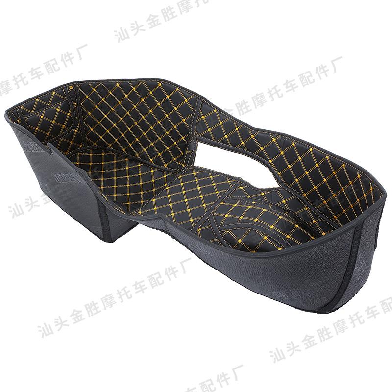 Zontes 368G Leather PU Seat Liner: Wear & Scratch-Resistant with Storage