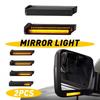 Smoked Sequential For 04-14 Ford F-150 Side Under Mirror Turn Signal Lights LED