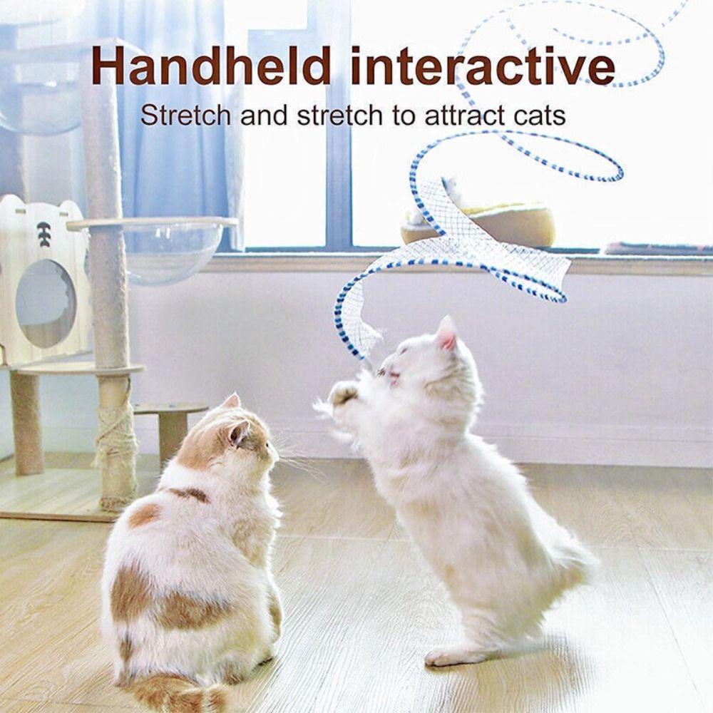 Stretchable Coil Spiral Toy Foldable Pet Interactive Toy Creative Cat Coil Tunnel Toys