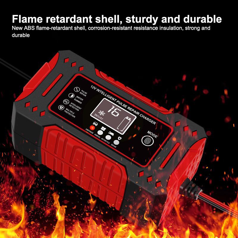 Battery Repair Lcd Display 6A 12V Intelligent Car Battery Charger Car And Motorcycle Battery Charging Unit Lead-Acid