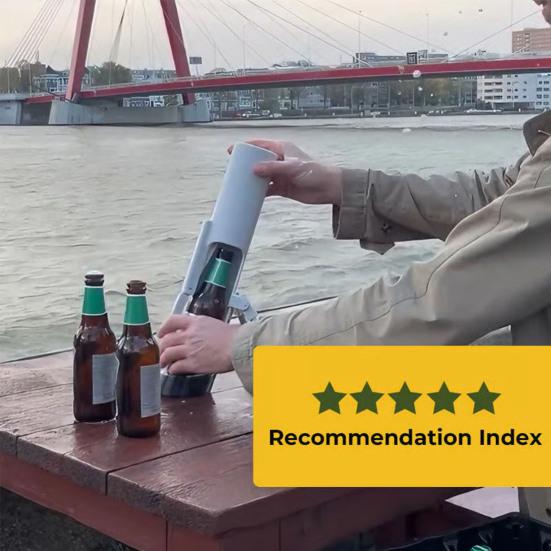 Automatický otvírák na lahve Hands-Free Ovládání jedním prstem Snadný nástroj na odstraňování víček pro pivo, limonády Barový kuchyňský doplněk