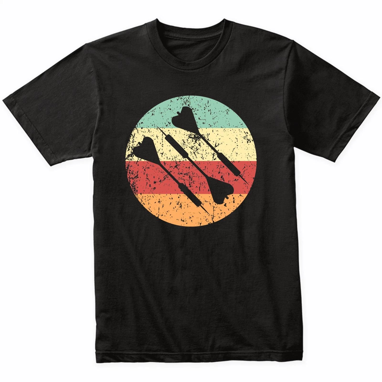 

Three Darts Silhouette Retro Darts T-Shirt - Retro Colors 3XL
