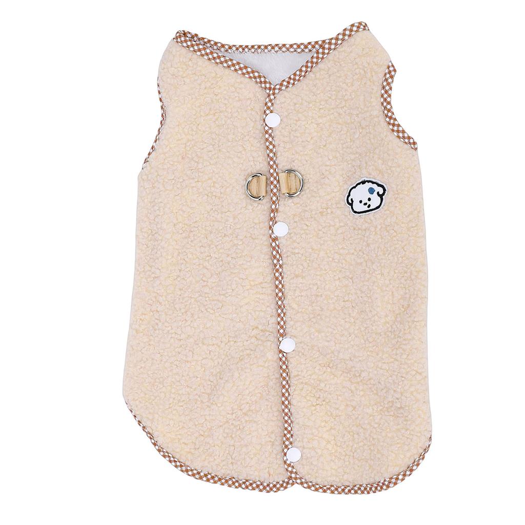Dog Winter Jacket Wind Proof Soft Comfortable Warm Fleece Vest Dog Sweater for Home Outdoor