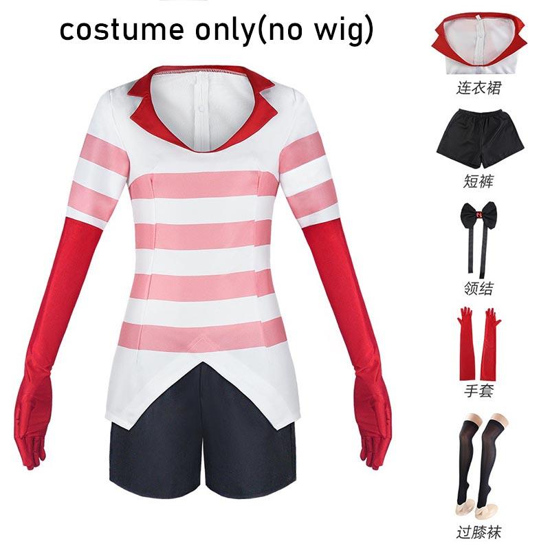 

Костюм для косплея Ангела Даста включает перчатки, носки, шейный платок, женские наряды для карнавала, Хэллоуина, Comic Con XL