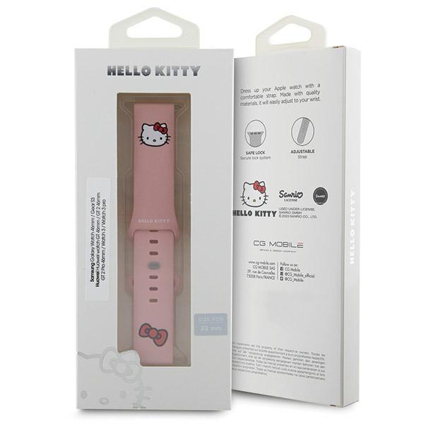 Hello Kitty Watch Strap Universal Silicone Pink 22mm