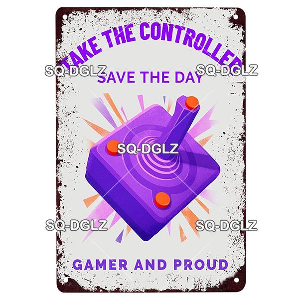 Game Rules Metal Sign Metal Poster Tin Sign Plaque Metal Vintage Wall Decor for Bar Pub Club Man Cave Metal Signs(20x30cm)