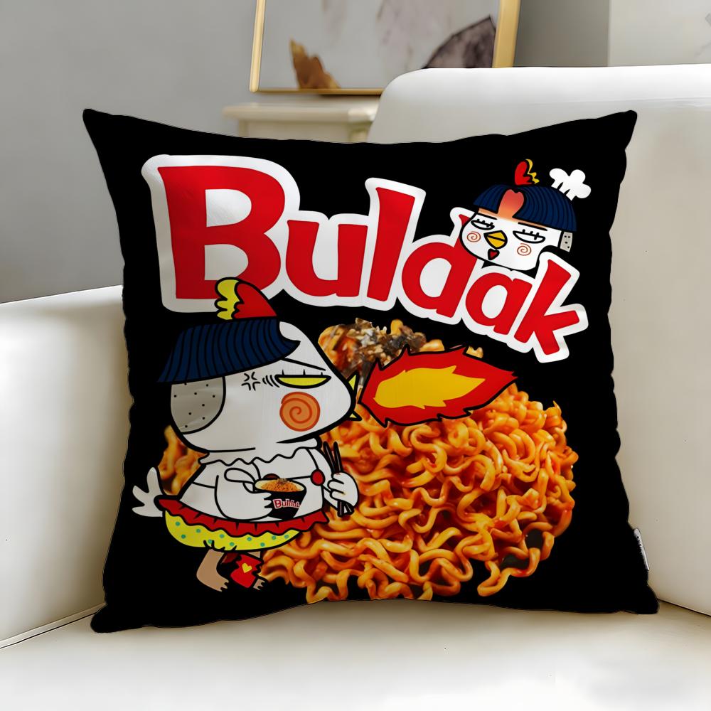 Popularna poduszka Samyang Buldak Ramen Poszewka Miękka i Łatwa do Prania Poszewka na Poduszkę – Wszechstronna na Kanapę, Łóżko, Podróż i do Biura