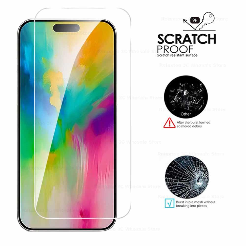 5pcs iPhone16Pro Tempered Glass Case For Apple iPhone 16 Pro Max Protective Glass Ifone Ihone 16Pro Max 16 Plus Screen Protector Film
