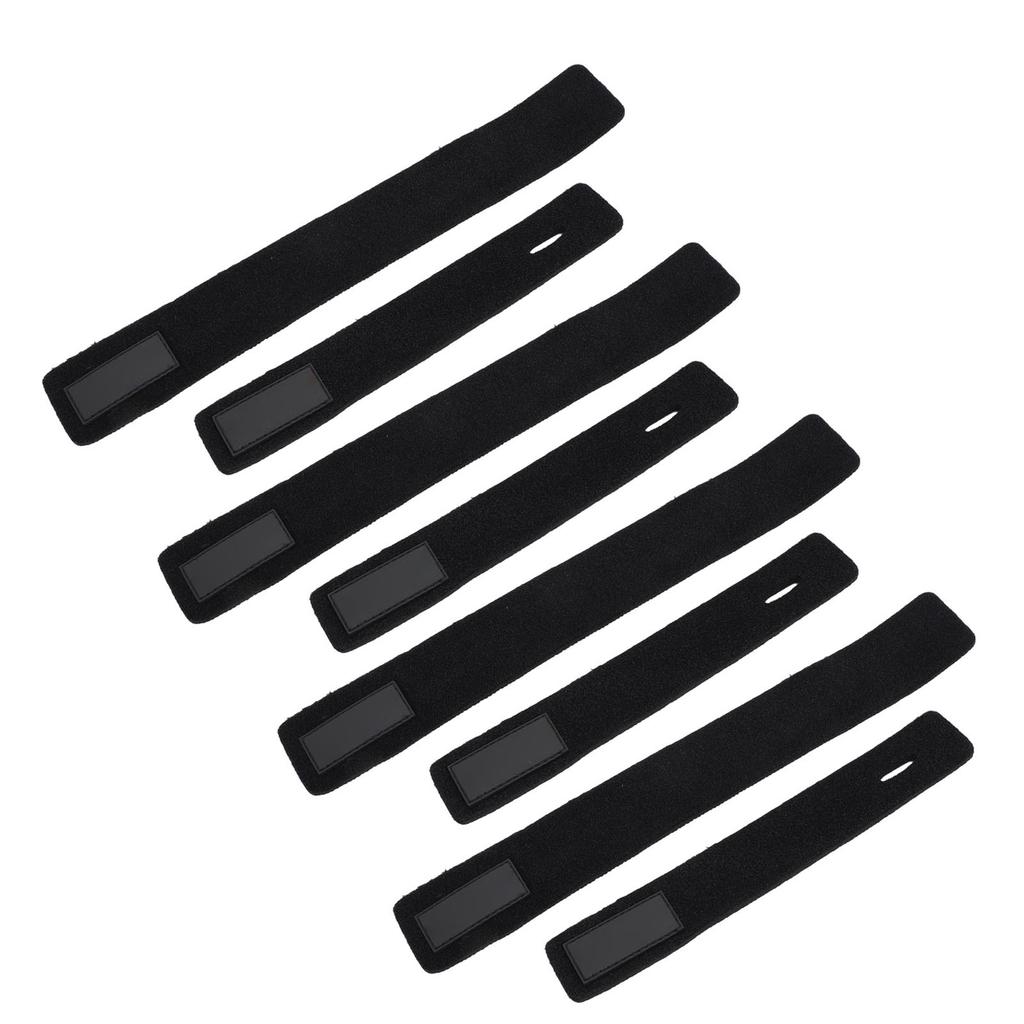 4PCS Fishing Rod Straps Nylon Rubber Anti Slip Elastic Prevent Scratch Fishing Pole Wrapping Belt fo