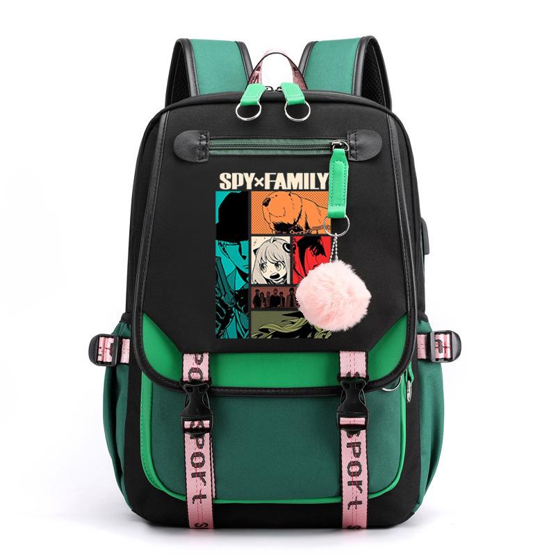 RiMan SPY x FAMILY Spy Play House Backpack Junior High School Student Personality Trend College Style School Bag