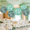 3PCS Decorative Paper Lanterns Leaf Pattern Hanging Lanterns Suitable for Weddings Birthdays and Festival Atmosphere