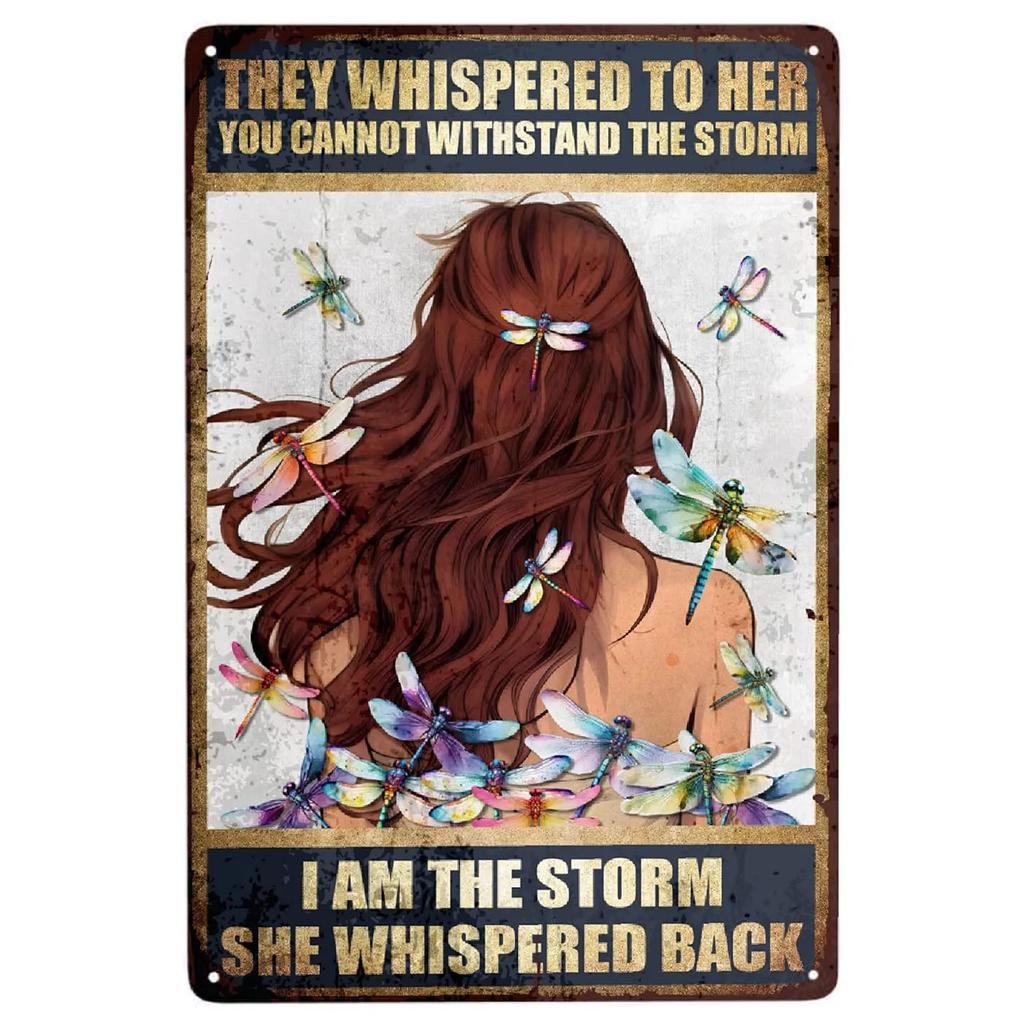 I Am The Storm Plaque Metal Tin Signs Wall Decoration Vintage Art Posters Iron Painting for Man Cave Home Cafe Garden Club Bar