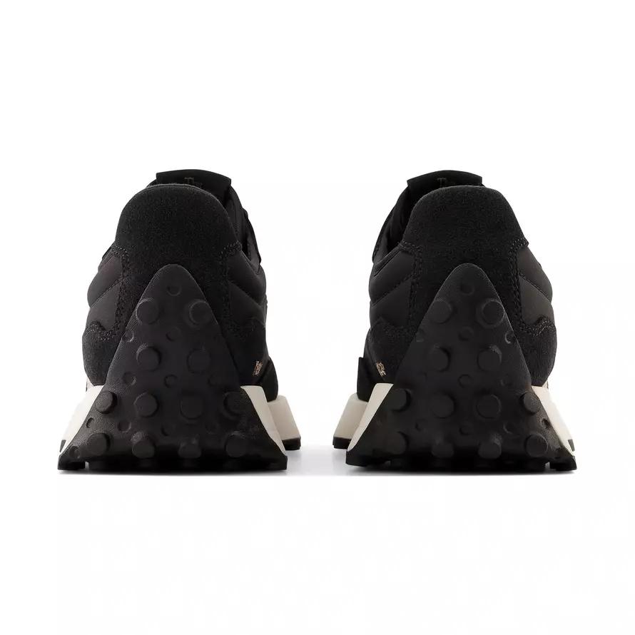 Damen Sneaker New Balance 327 Sportschuhe Leder Schwarz (WS327PH)