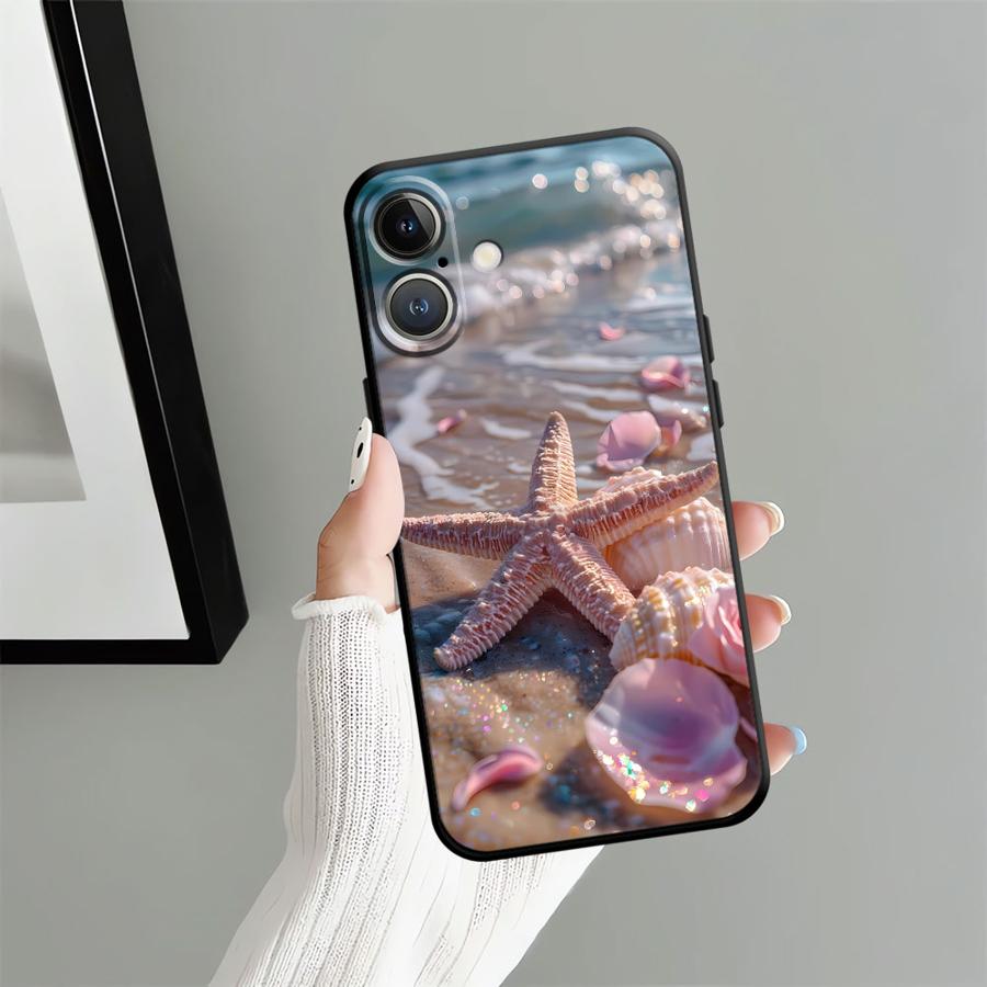 Phone Case for Apple iPhone 13 17 Pro Max 12 14 11 Air 16 15 Pro 7 8 XR XS MAX Funda Phone Cover Ocean Scenery Pattern