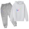 2026 Children Hoodie Letters Sports Pullover3-13Yrs Coat Sweatshirt+Pants -piece Set Boy Girl Toddler Clothes Fashion Set