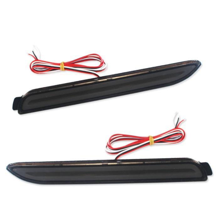 Suitable for Reiz rear bumper light, Camry Yizhi rear fog light, tail light, rear bumper light, rear bumper light streamer чёрный