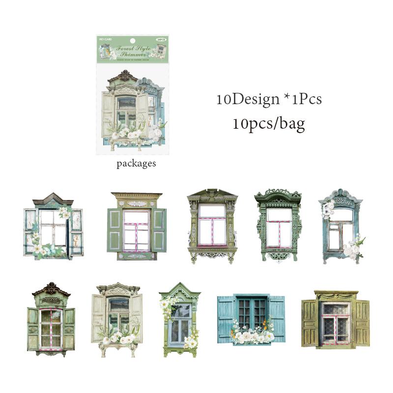 Delicate Material Paper Flower Windowsill Hollow Background Stickers Collage DIY Photo Frame Greeting Card Gift Decoration Paper