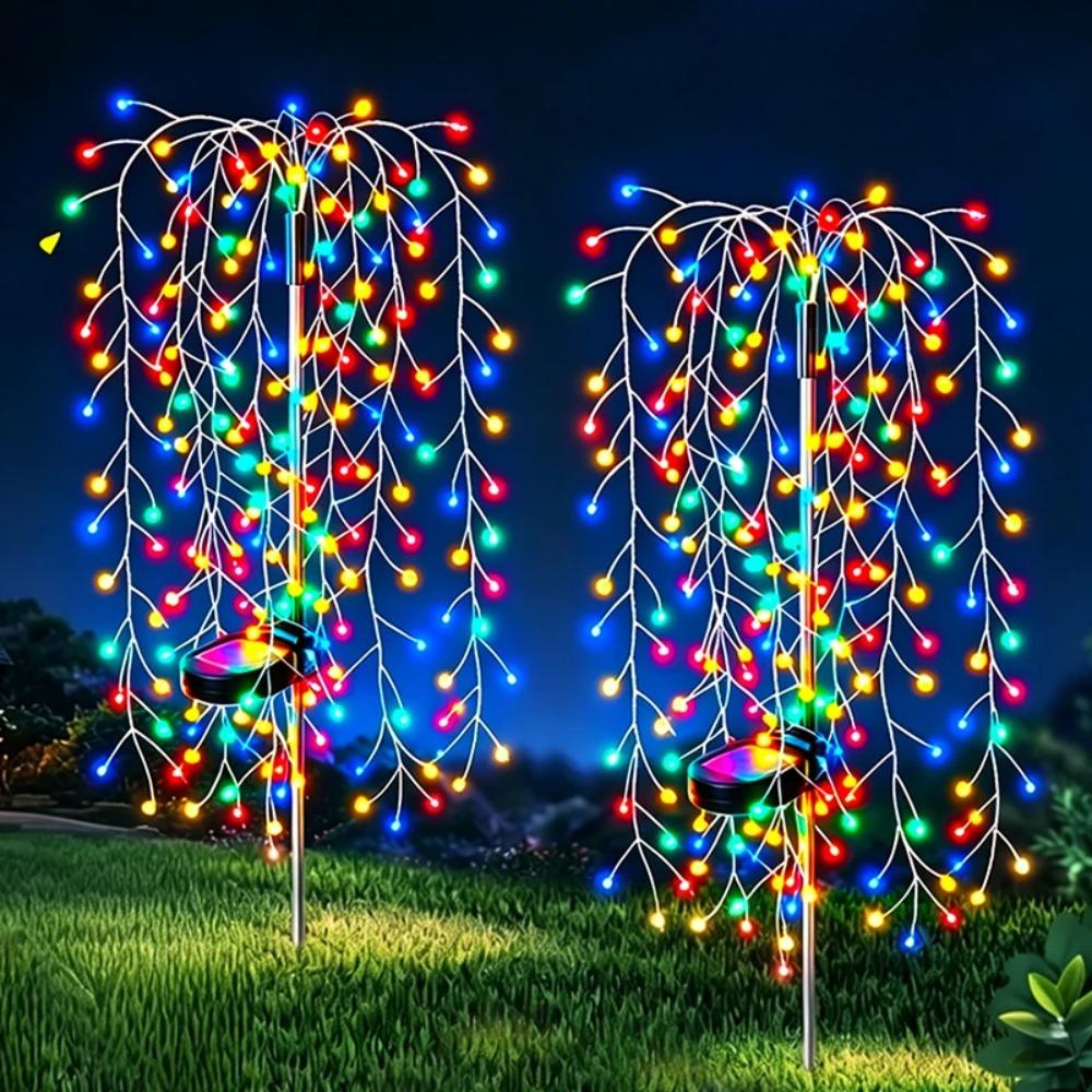 200/100LED Outdoor Solar Fireworks Lighting Decor Led Light Fairy Lights Ramadan Lamp Waterproof String Lights for Courtyards