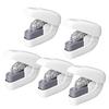 Plus Needleless Stapler Paper Set of 5 Clinch, White,