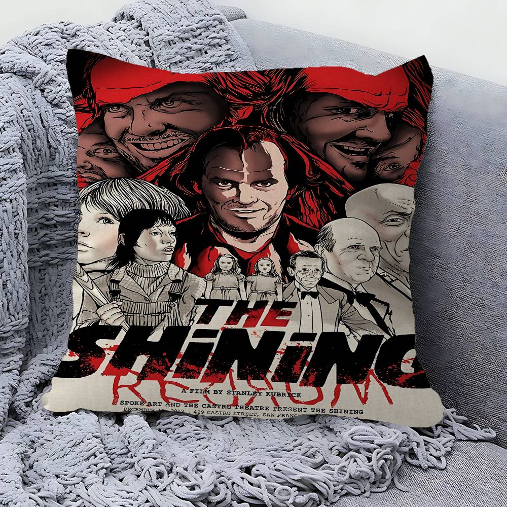 Horror Movie The Shining Pillow Covers Cartoon Sofa Decorative Home Double-sided Printing Short Plush Cute Cushion Cover