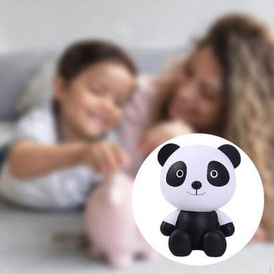 Panda Kumbara,Para Bankası Kabı Masa Orta Süsü Madeni Para Para Biriktirme için