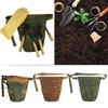 Garden Tool Belt for Women Men Waxed Canvas Tool Belt Bag Gardener Farmer Tools Waist Pouch for Electrician Carpenter