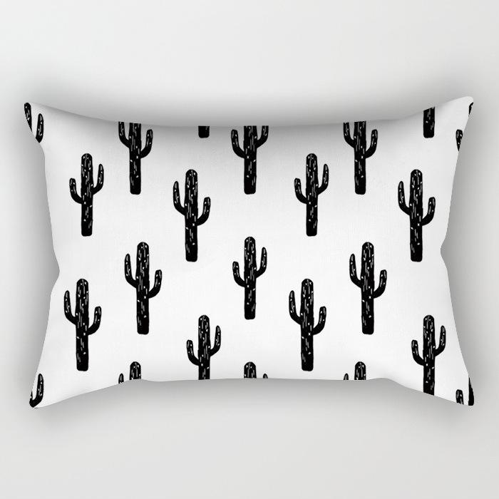 Modern Simple Black And White Geometric Long Strip Pillow Case Sofa Pillow Cushion Cover Premium Durable Quality