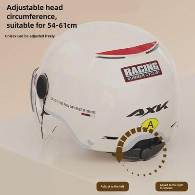 3C Certified Electric Motorcycle Helmet: Sun-Protective, All-Season Helmet for Men & Women