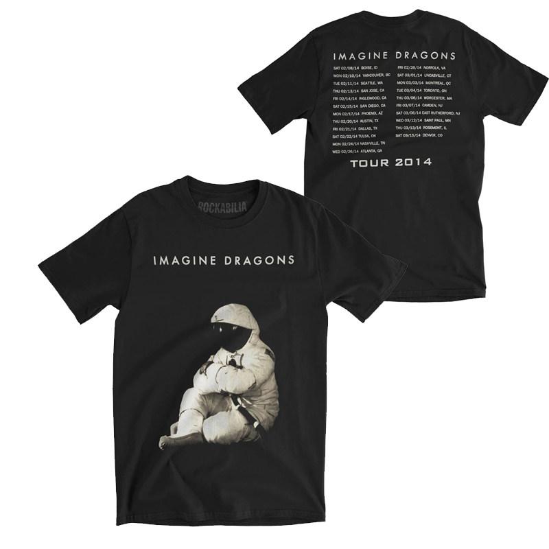 Retro Imagine Dragons Band An Independent Rock Band From The US Americanstyle Retro Mens Loose Tshirt