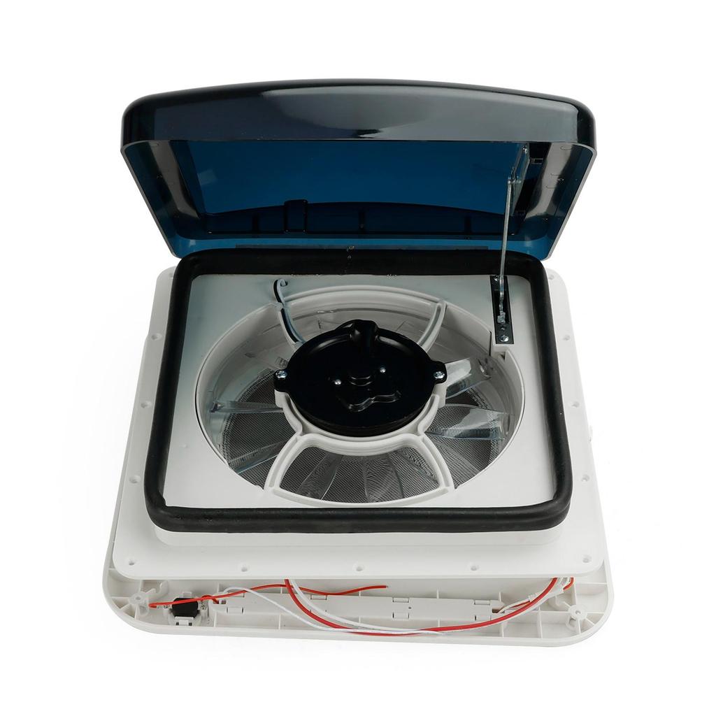 11" Wohnmobil Wohnwagen Dachluke 3-Gang Motor Wohnmobil Ventilator 12V Dachfenster mit LED-Licht